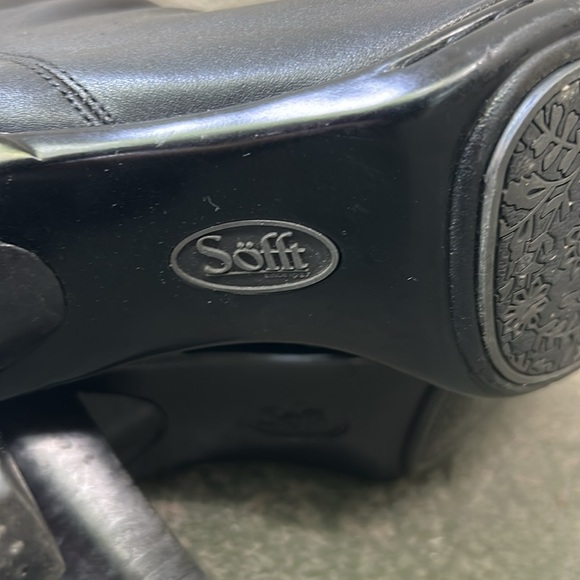 Sofft Knee High Black Heeled Boots Classic Leather Goth Comfort Sz 7.5 - Picture 8 of 11